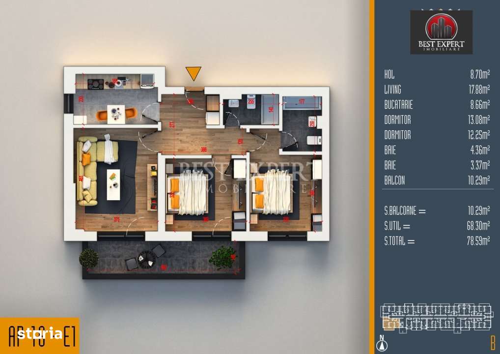 3 Camere Ideal Familie -Zona Linistita /Credit Ipotecar 15% - Imagine principală: 2/4