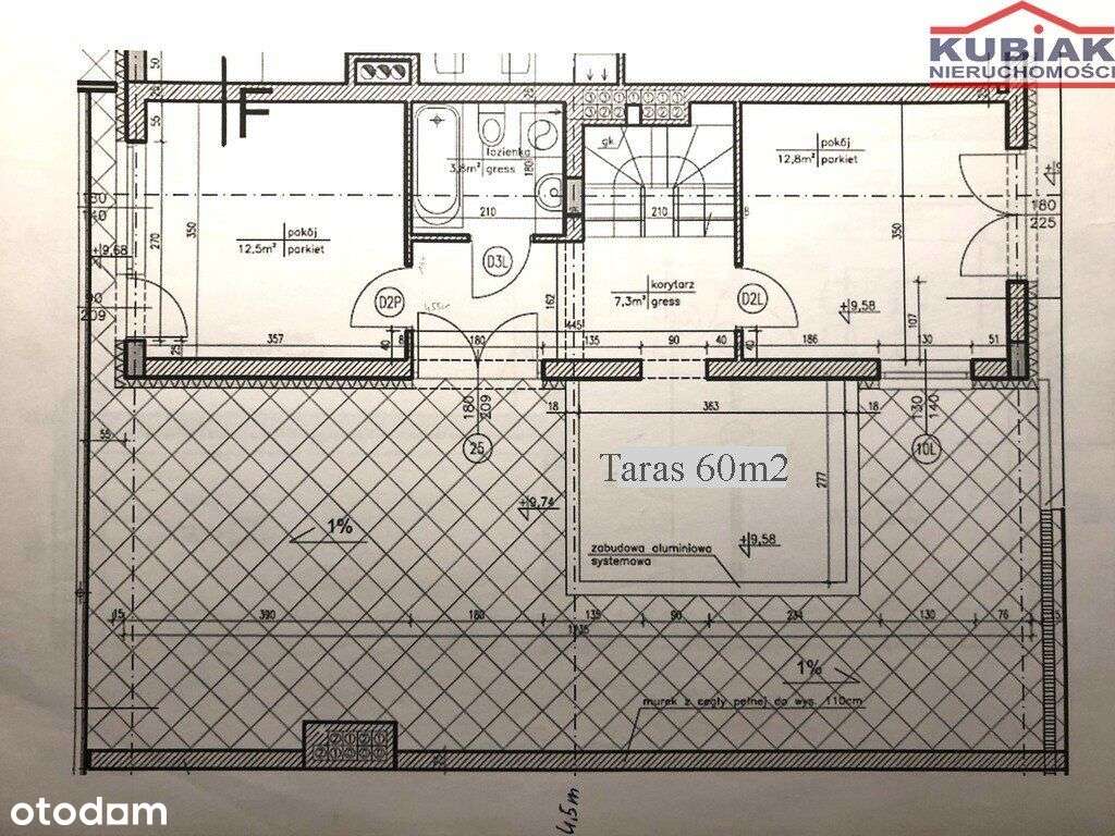 Wyjątkowe ~92 m2, 4 pokoje, taras 60m2, 2012r. - Pełny obrazek: 5/20