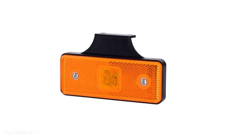 LED lampa obrysowa pomarańczowa Diodowa 12V 24V ze wspornikiem KUBIX - 1