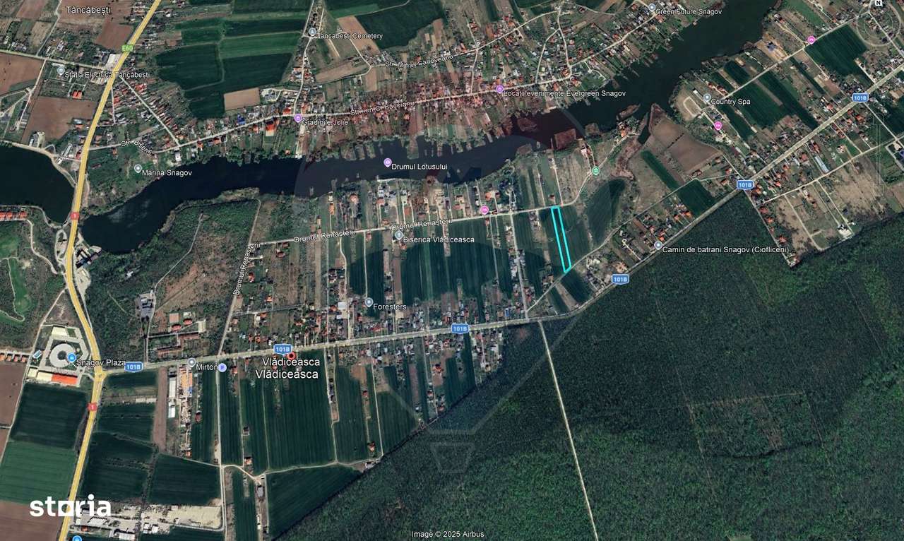 Teren intravilan, 3916 mp, dubla deschidere, Vladisceasca - Imagine principală: 4/7