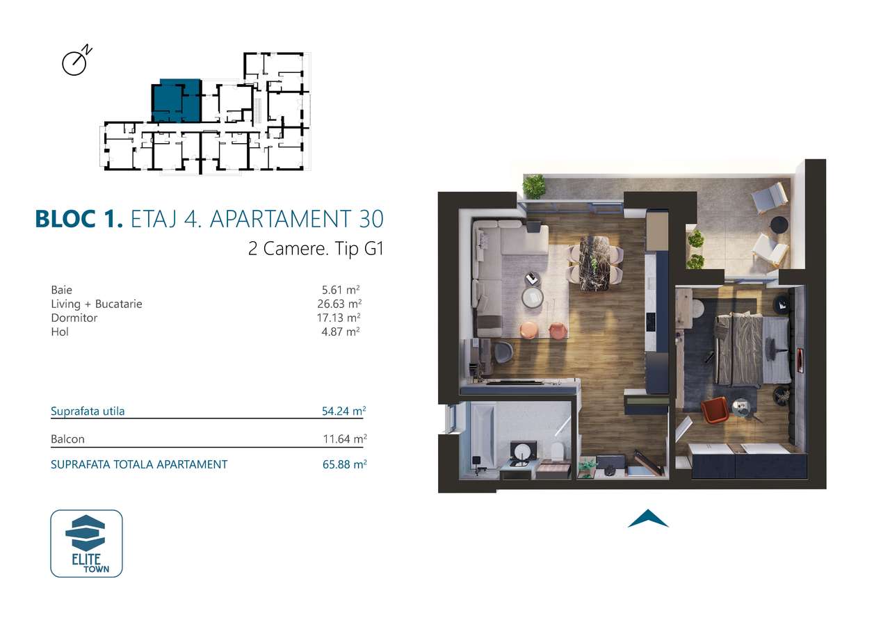 Apartament 2 camere | TORONTALULUI-1