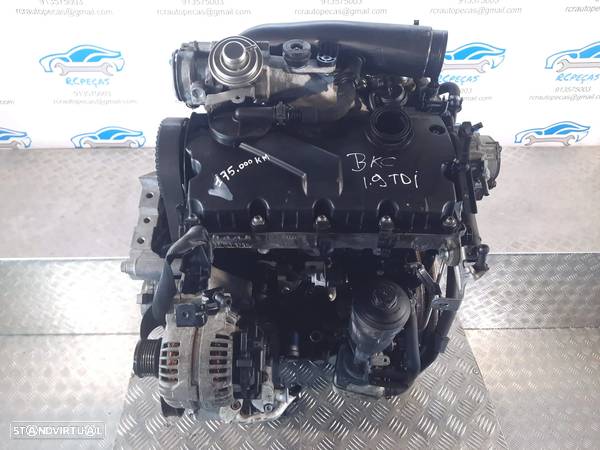 MOTOR COMPLETO 1.9 TDI 8V 105CV BKC SKODA OCTAVIA II 2 MK2 VW VOLKSWAGEN GOLF V 5 MK5 GOLF PLUS TOURAN AUDI A3 SEAT LEON ALTEA MOTOR ARRANQUE ALTERNADOR BIMASSA COMPRESSOR AR CONDICIONADO BOMBA DIREÇÃO TURBO INJETOR BLS BXE - 1