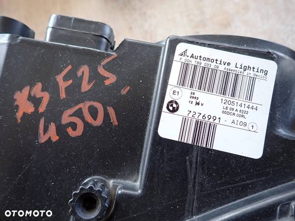 BMW X3 F25 LAMPA LEWY PRZÓD 7276991 - AI09 EUROPA NA CZĘŚCI - 4