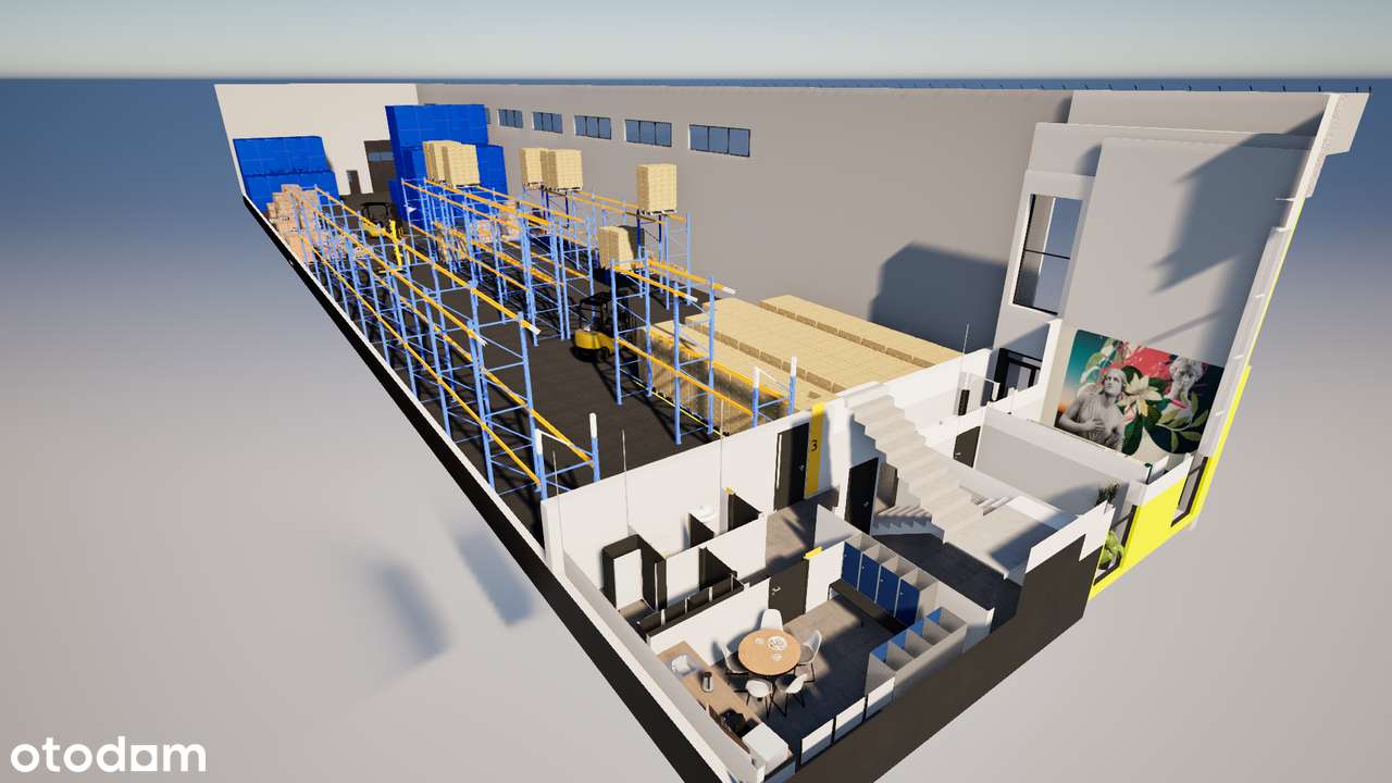 Hala Magazynowa z wydzieloną częścią biurową | z PNU | Łomianki-6