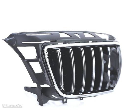 GRELHA FRONTAL PARA MERCEDES CLS C218 11-14 PRETO CROMADO - 2