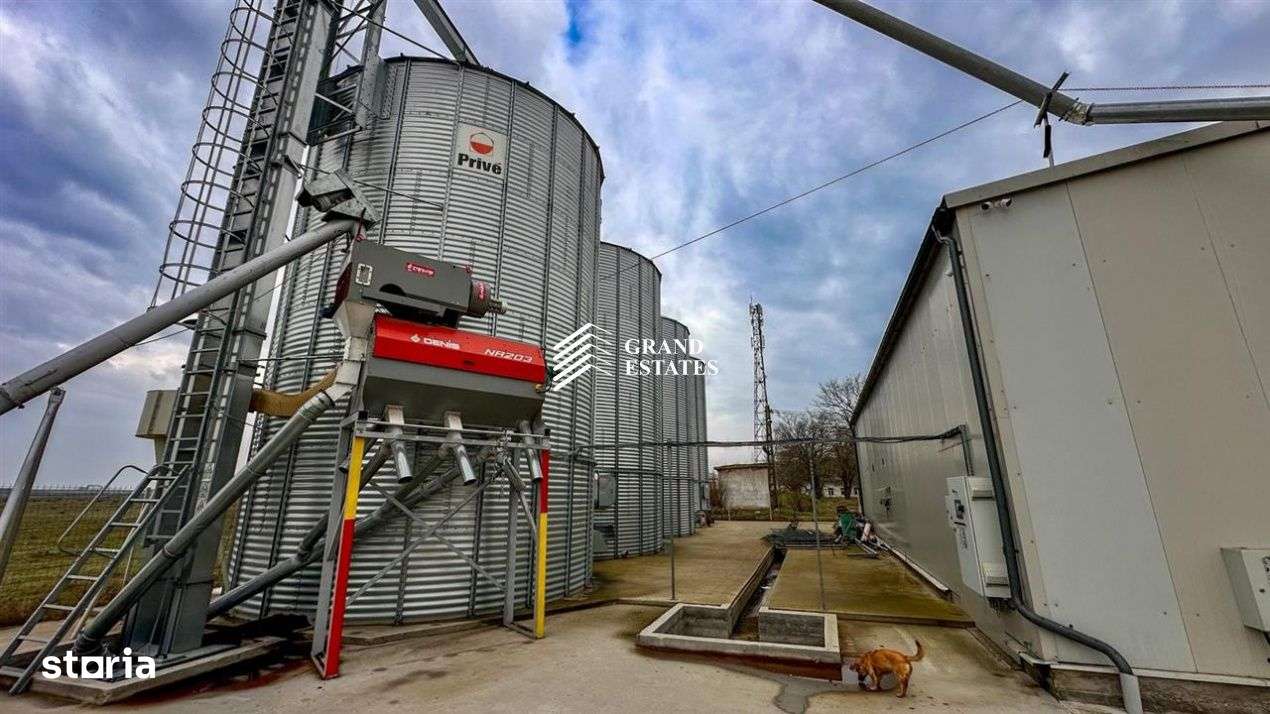 Baza de receptie si depozitare cereale | 880tone capacitate totala(4 c-12