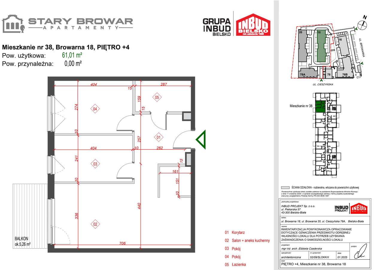 Stary Browar | mieszkanie 3-pok. | C_38 - Pełny obrazek: 2/7