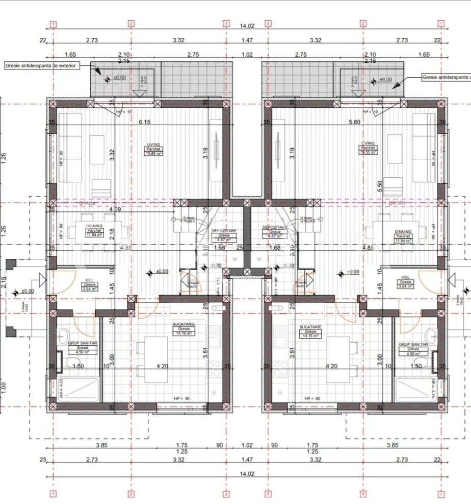 AX1187 Mosnita Noua, 1/2 Duplex Despartit Prin Camera Tehnica-2