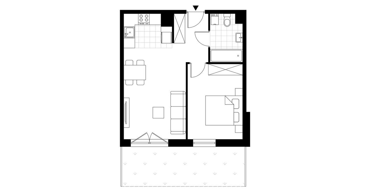 2-pokojowe mieszkanie 41m2 Bezpośrednio - Pełny obrazek: 4/9