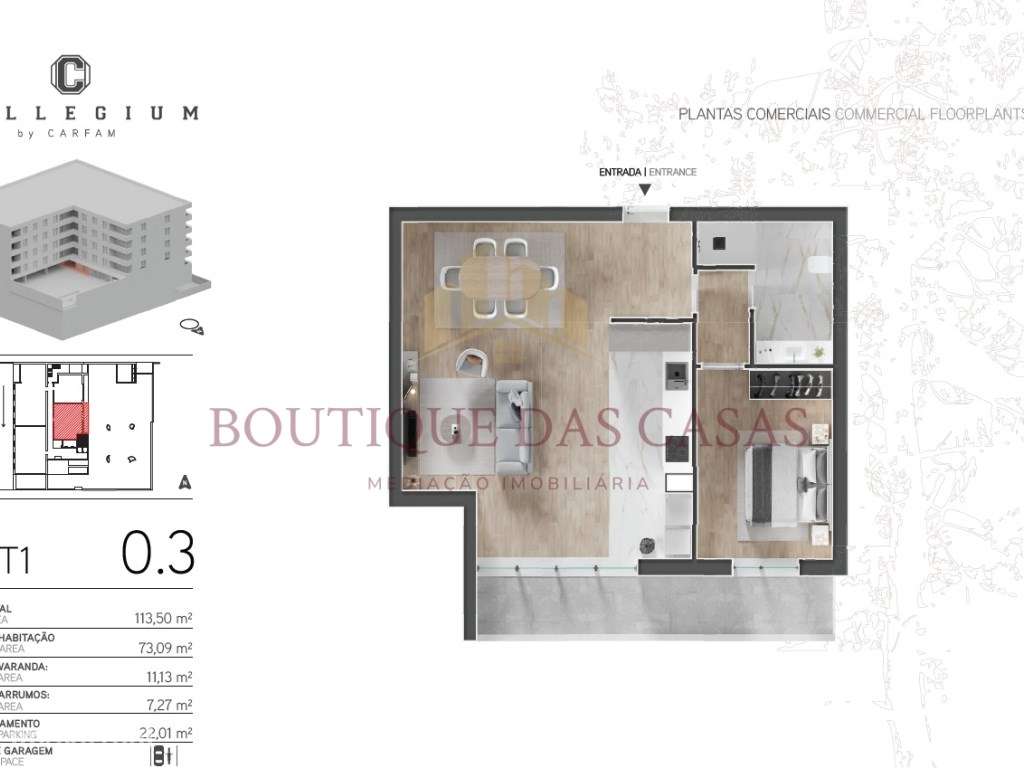 Apartamento T1 - Canidelo-4