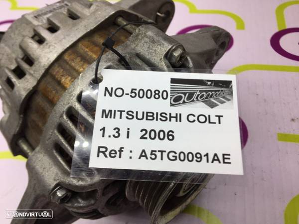 Alternador Mitsubishi Colt 1.3 95Cv de 2006 - Ref : A5TG0091AE - NO50080 - 4