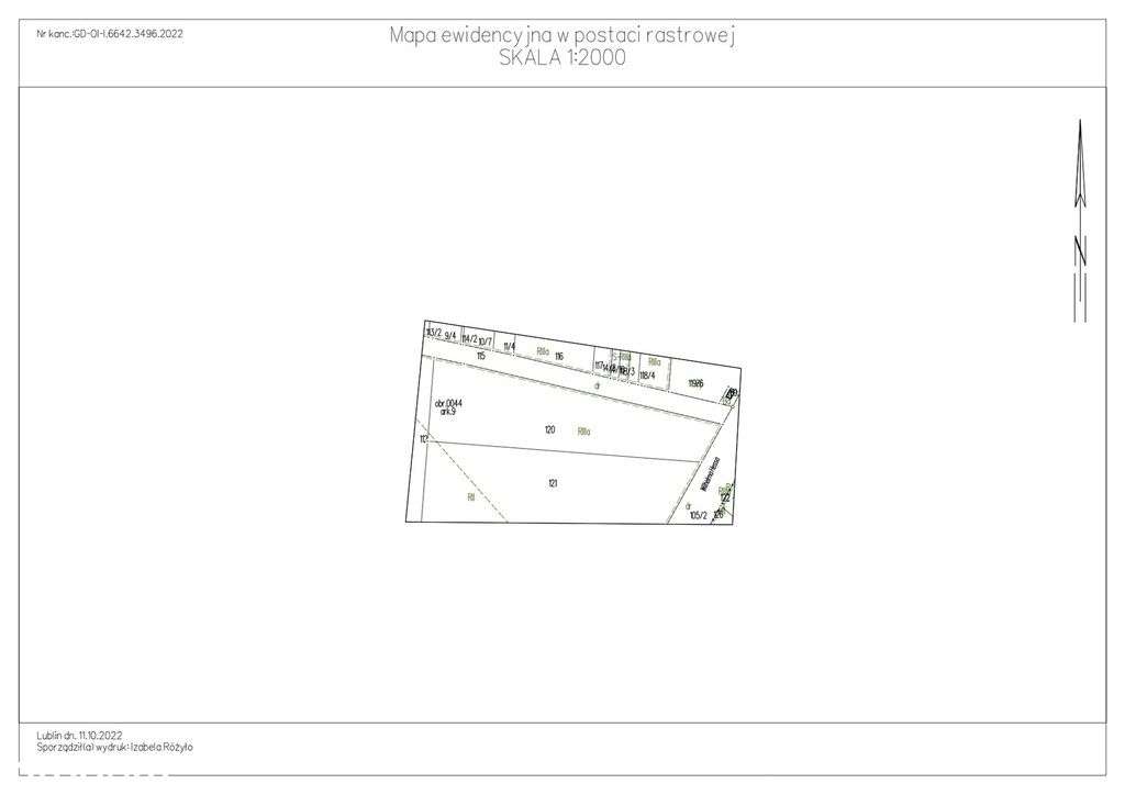 Działka inwestycyjna 0,5ha z projektem hali 2000m-1