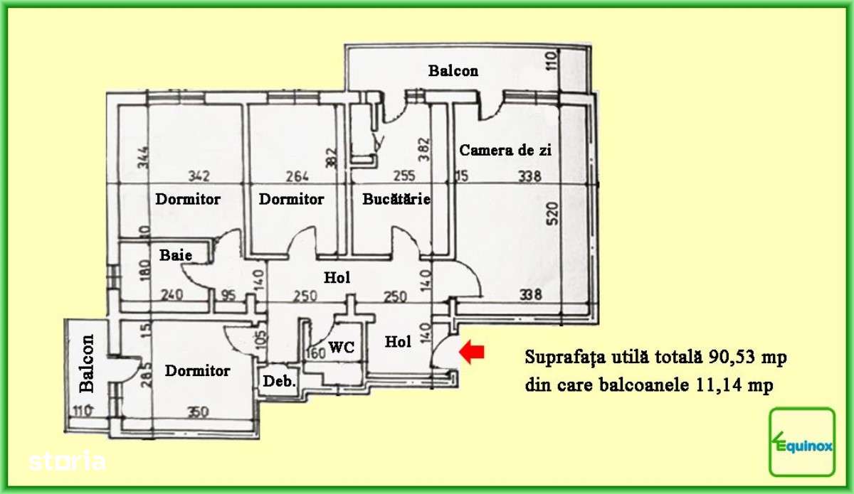 Apartament cu 4 camere de vânzare, Marășești-Scoala 20, ECX73818-18