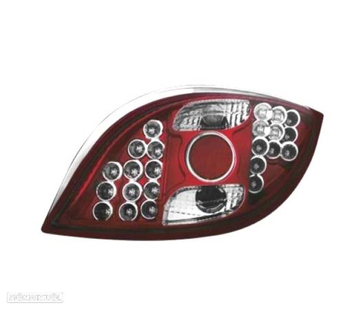 FAROLINS TRASEIRO LED PARA FORD KA 96-08 VERMELHO CROMADO - 3