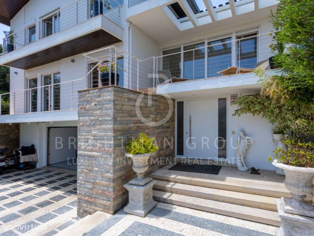 Moradia T6 com jardins, piscina e vista rio no Restelo - Grande imagem: 3/60