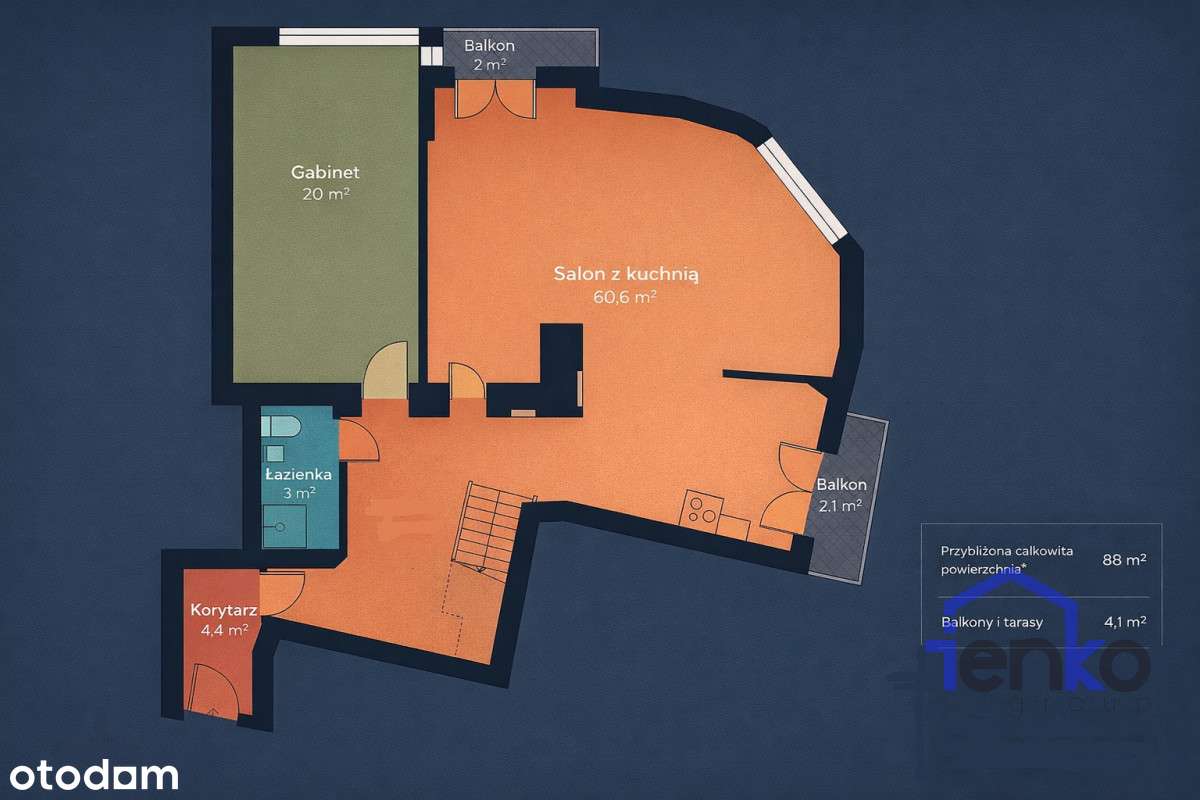 Dwupoziomowy apartament w unikalnej kamienicy-7