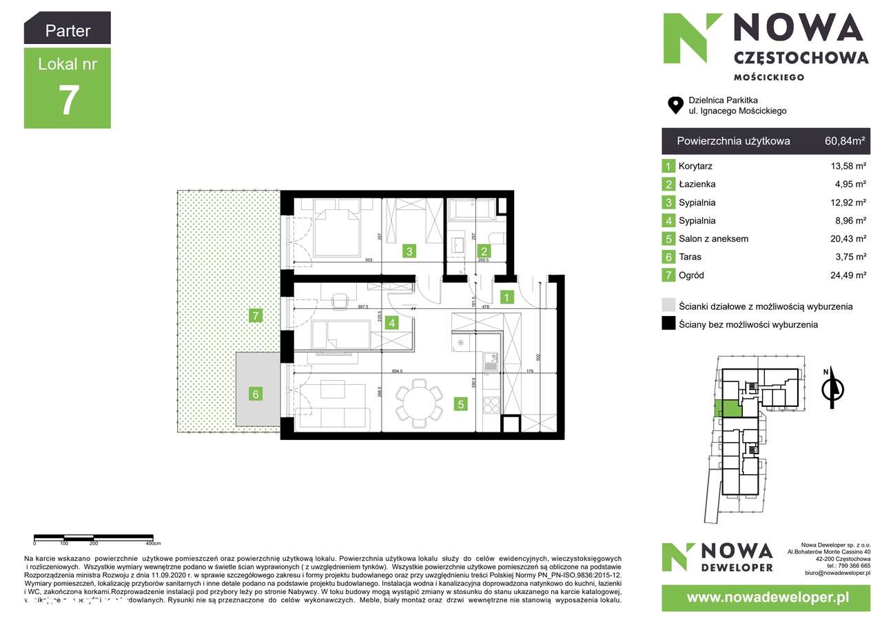 PARTER | 3 pokoje | Z własnym ogródkiem | Parkitka - Pełny obrazek: 2/12