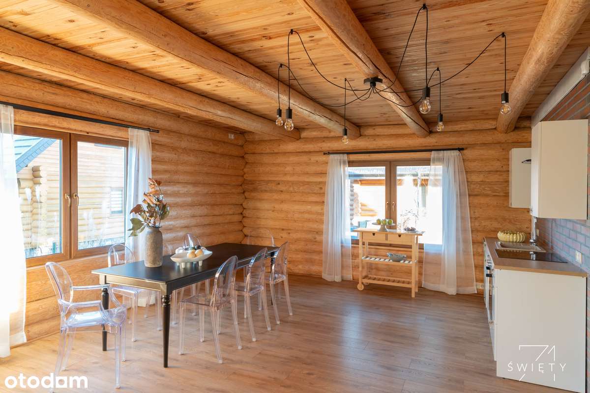 Dom nad jeziorem, pierwsza linia, marina, Wielka Pętla Wielkopolski-4