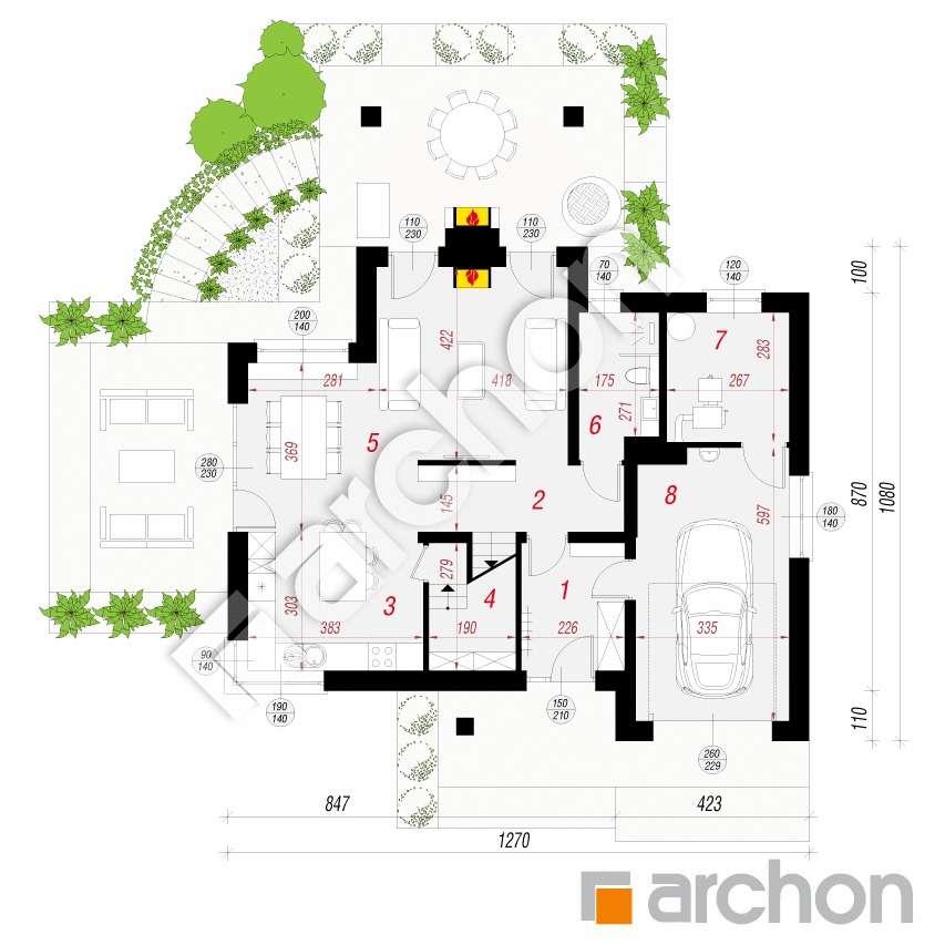 NOWY DOM 154M2 na 13,23ar BABICA 6KM od granic RZESZOWA stan surowy ot - Pełny obrazek: 5/7