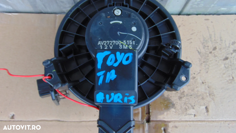 Motoras ventilator aeroterma habitaclu,rezistenta trepte  Toyota auris 1.4 benzina an 2007-2010 - 1