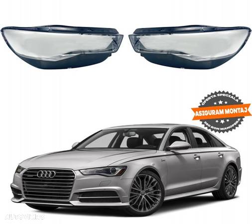 Pachet Sticla Sticle Far Stanga Dreapta	 Audi A6 4G/C7 (facelift) 2014 2015 2016 2017 2018 2019 202 - 1