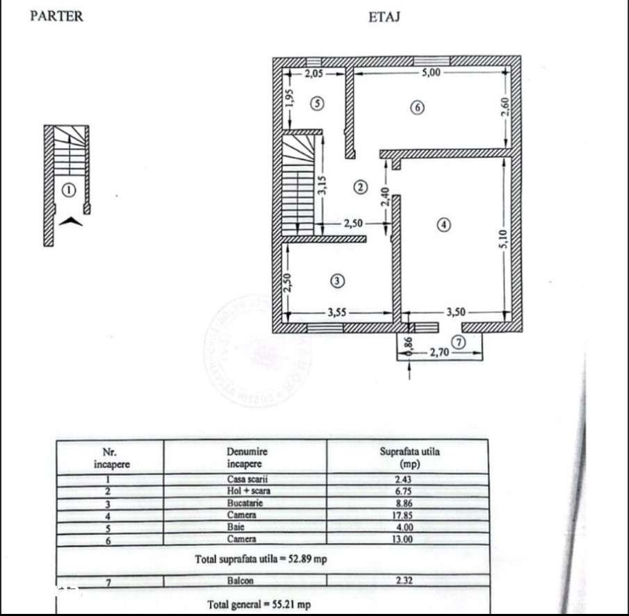 Ap 2 cam decomandat, 55 mp, zona Galata Pepinierei-6