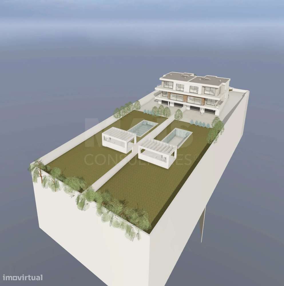 Terreno com projeto em fase de aprovação para 2 moradias T4 com pis... - Grande imagem: 4/12