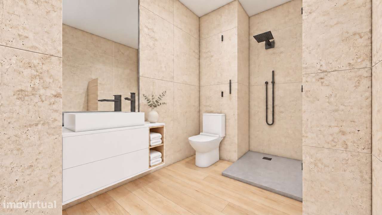 Apartamento T1+1 | Garagem | Elevador | Remodelado | São Cosme-8