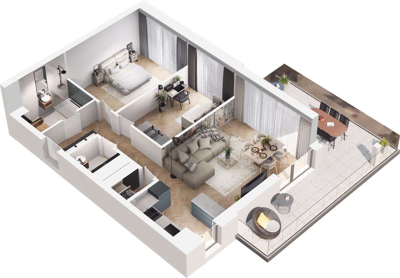 Ville Garden | mieszkanie 3-pok. | A.08 - Pełny obrazek: 5/10