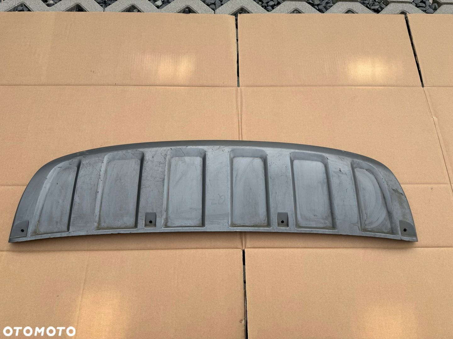 Zderzak Spoiler Dokładka AUDI Q7 4L LIFT ORYGINAŁ - 1