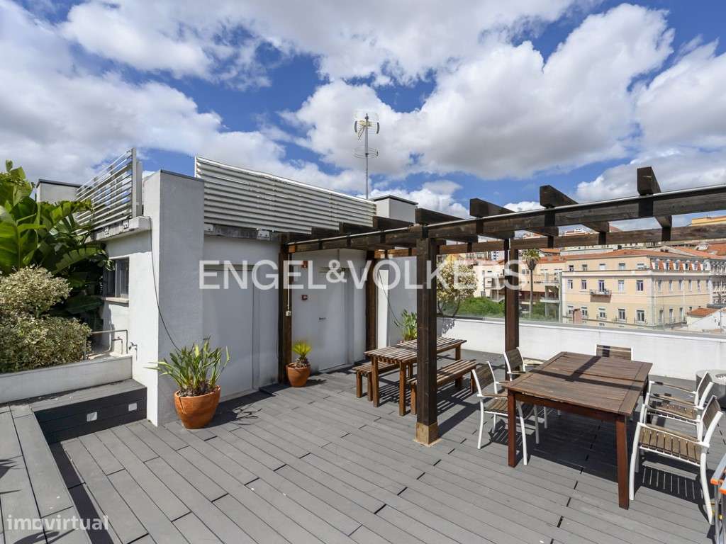 Penthouse T2 com Rooftop junto à Avenida da Liberdade - Grande imagem: 3/32