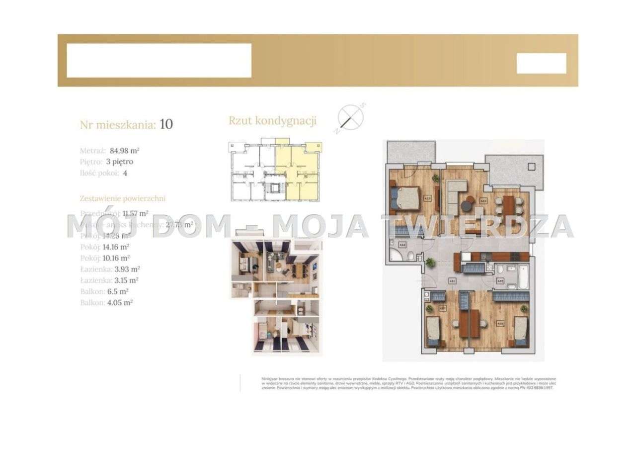 4-pokojowe mieszkanie z dwoma balkonami — Wieliczka-3
