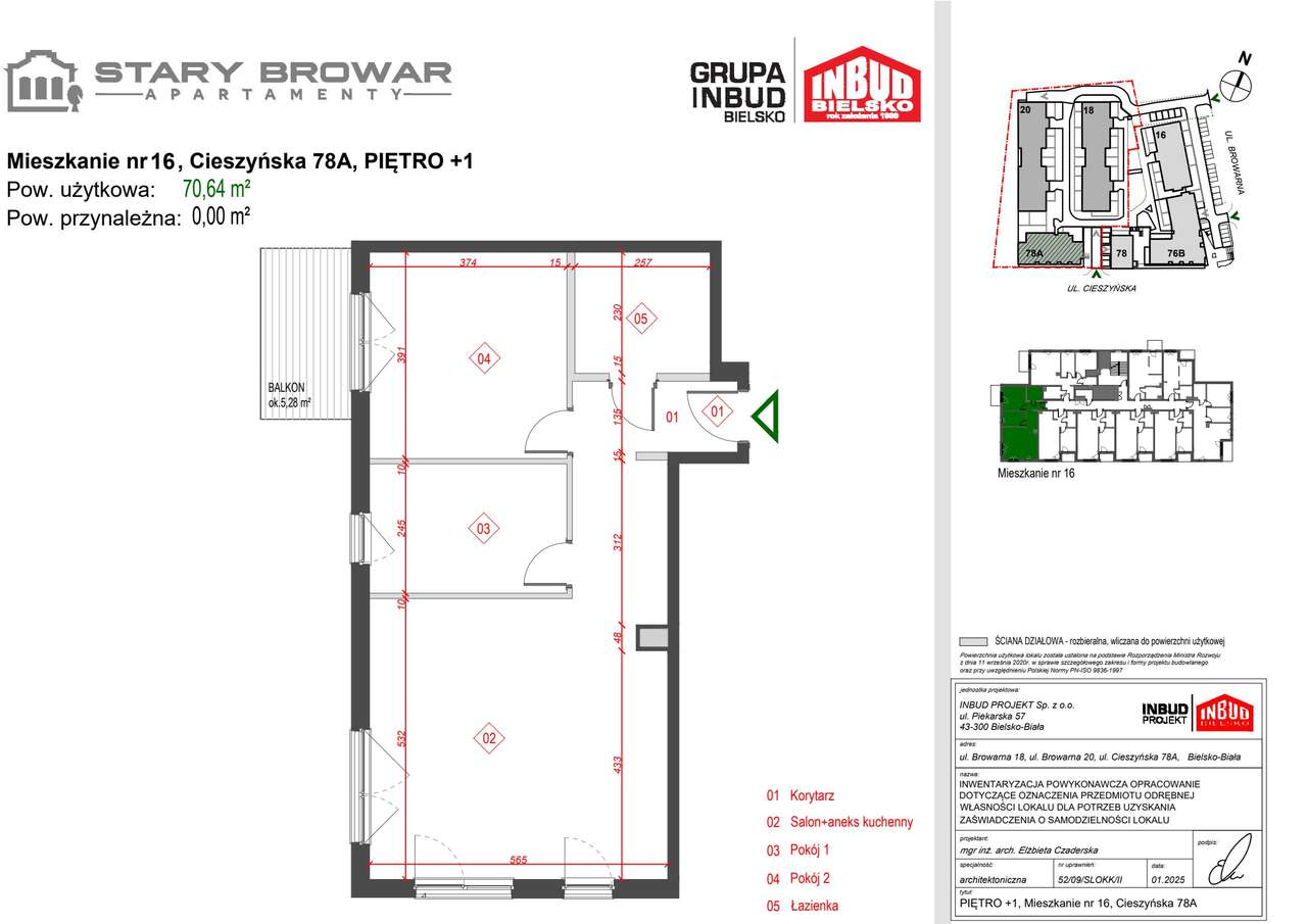 Stary Browar | mieszkanie 3-pok. | E_16 - Pełny obrazek: 2/7