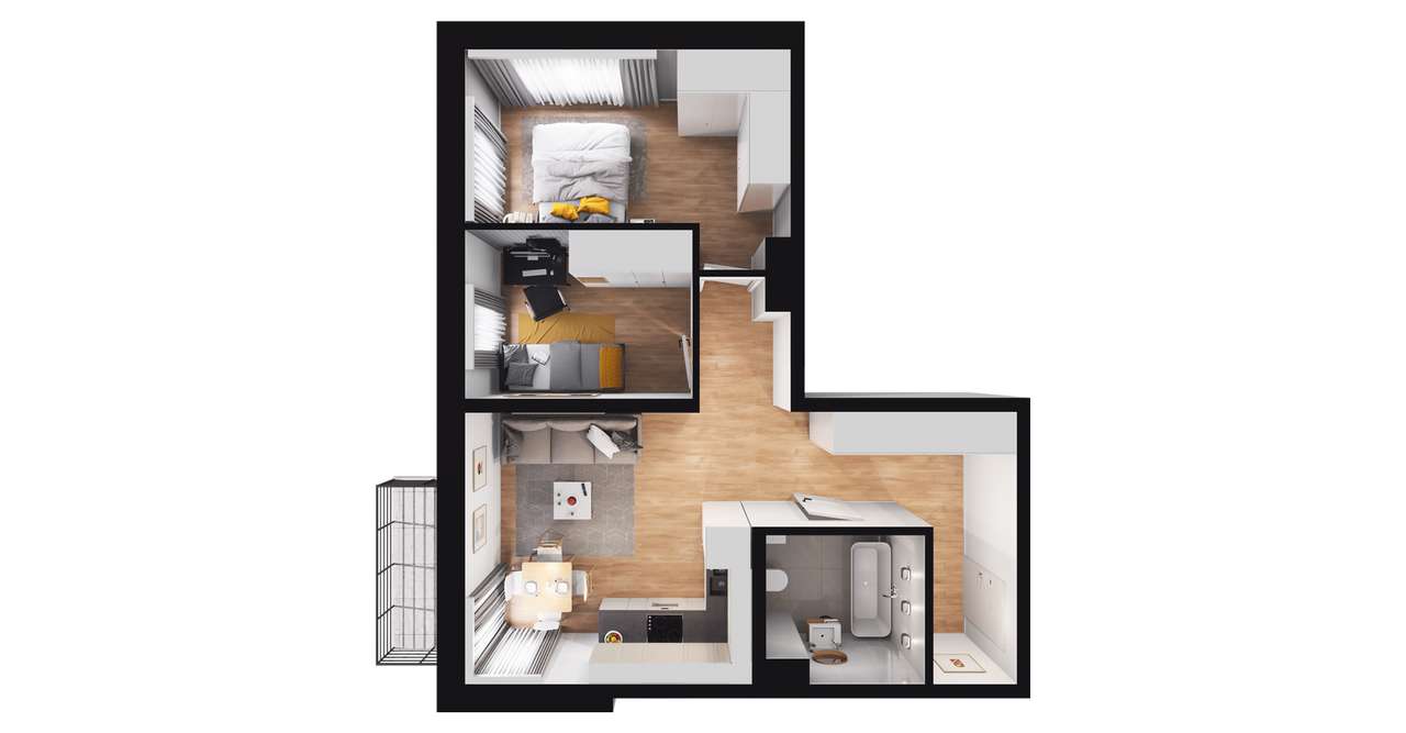 Łepkowskiego 11 | mieszkanie 3-pok. | M37 - Pełny obrazek: 3/9