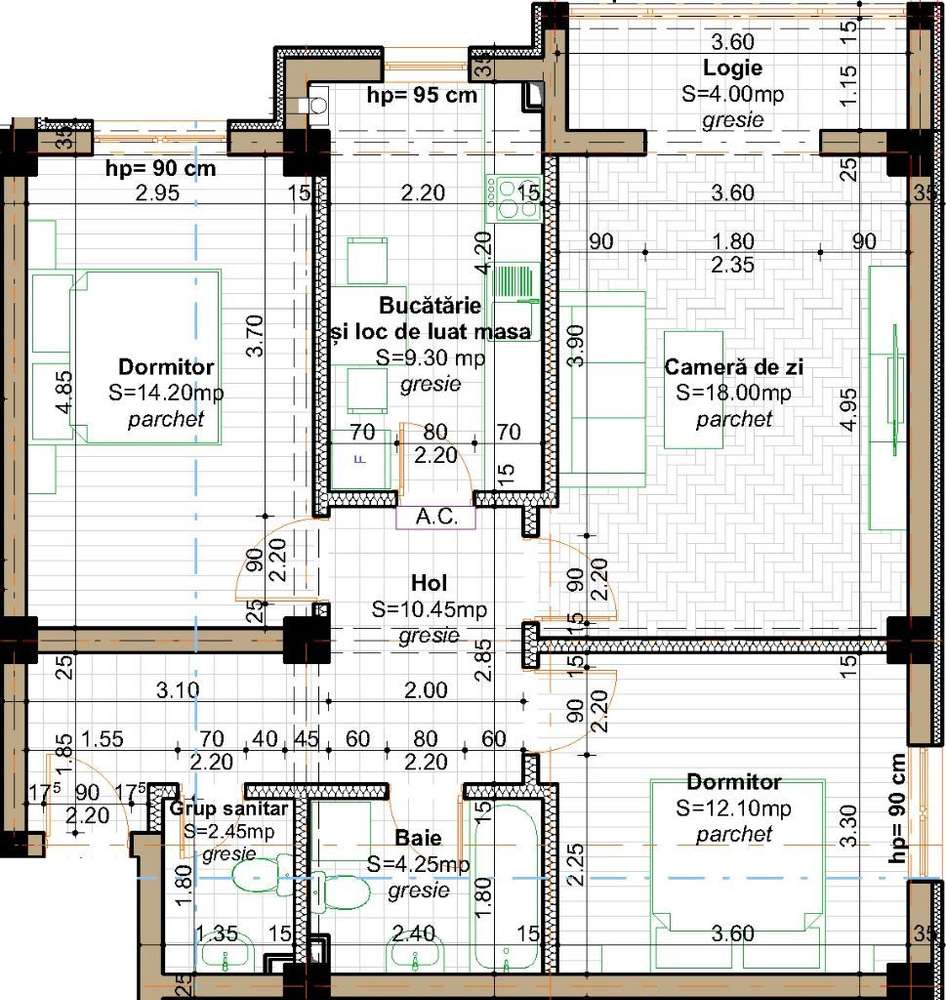 2 BAI! Apart 3 camere, 75 mp, Valea Lupului - Popas Pacurari + Parcare - Imagine principală: 2/10