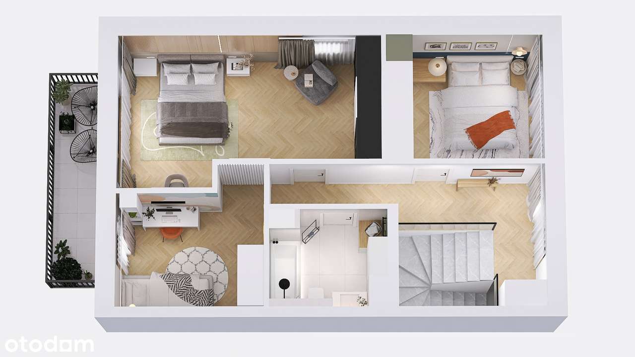 Dom w zabudowie bliźniaczej na Osiedlu Szczęśliwym! - Pełny obrazek: 4/5