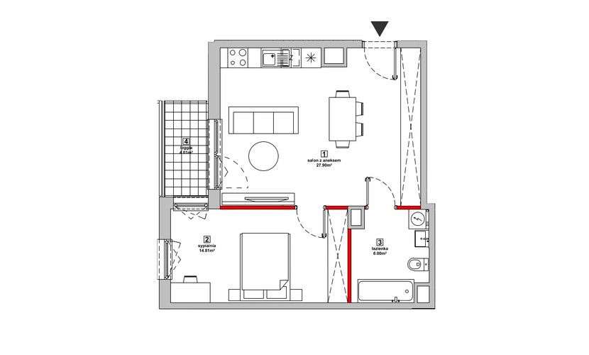 MIESZKANIE 2-POKOJE bez PCC ul. Poematu | 2026 | - Pełny obrazek: 2/7