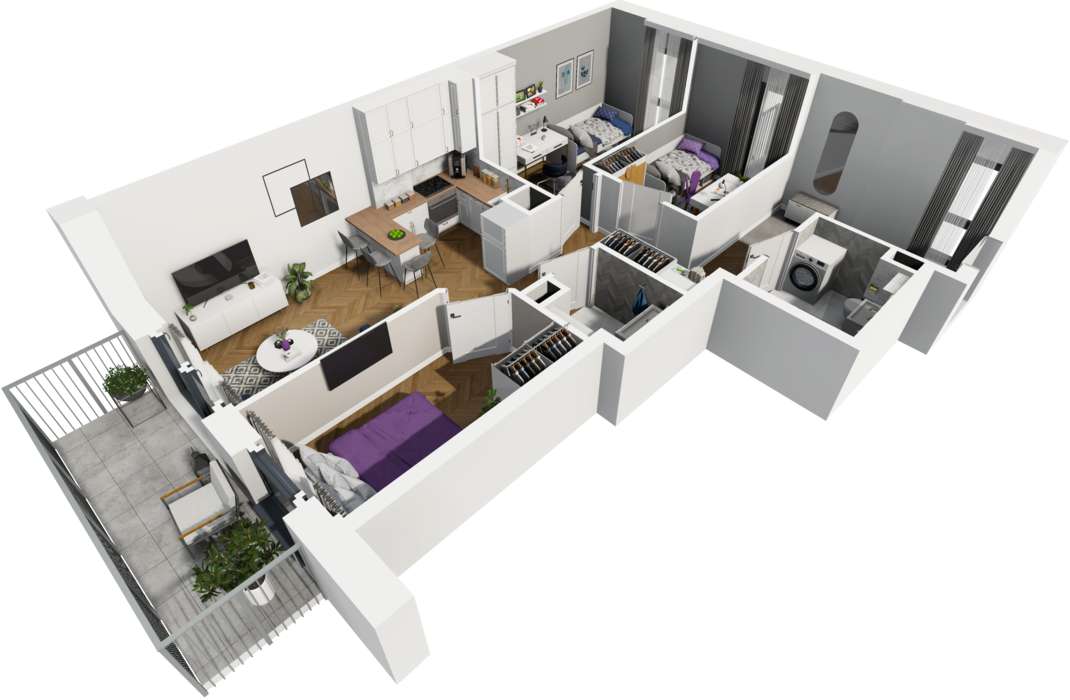 Śródmieście w 16 minut***Promocja***Dwa balkony-3