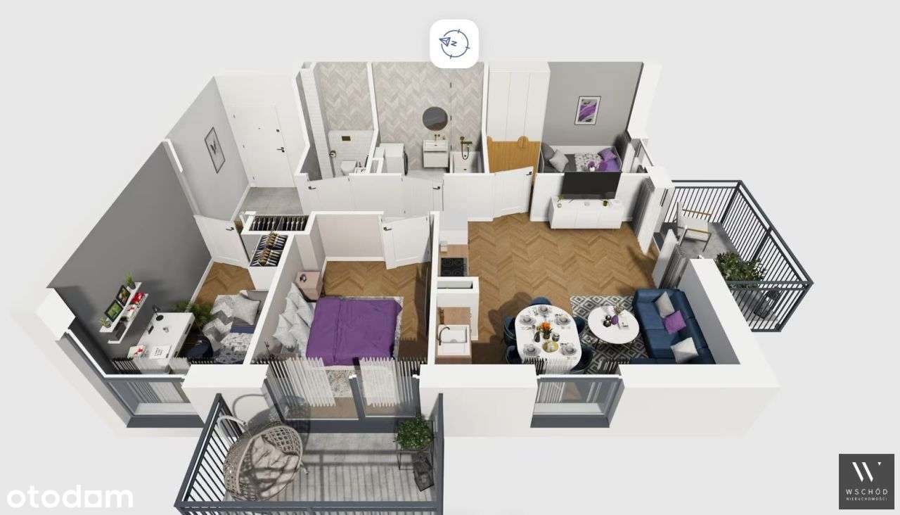 Komfortowe 4 pokoje + dwa balkony| Promocja-1