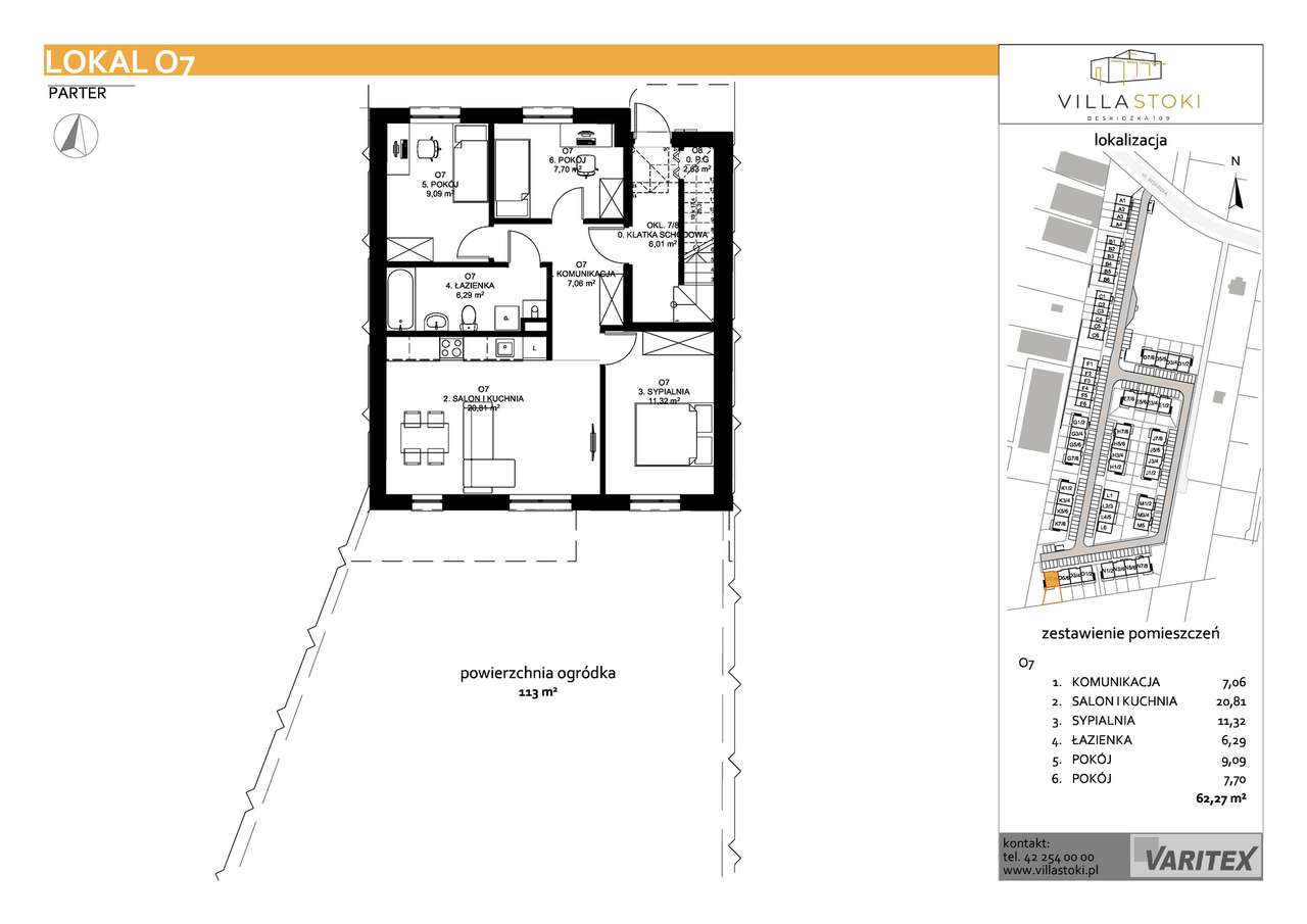 4-pokojowe mieszkanie 62m2 + ogródek Bezpośrednio - Pełny obrazek: 2/7