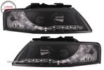 Faruri LED DRL Audi A4 Cabriolet B6 8H7 8HE (2002-2006) Negru- livrare gratuita - 9