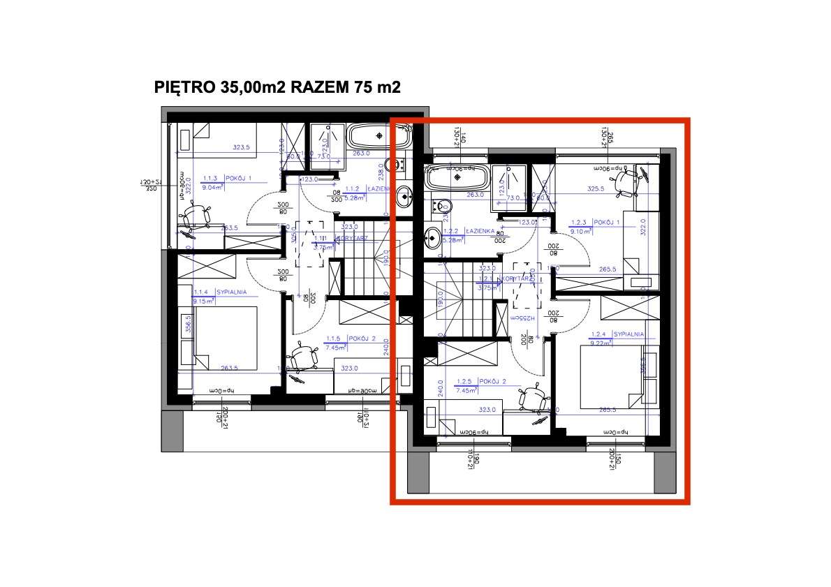 REZERWACJA - Krzyszkowo - Dom 75m2 z pompą ciepła - Pełny obrazek: 5/6