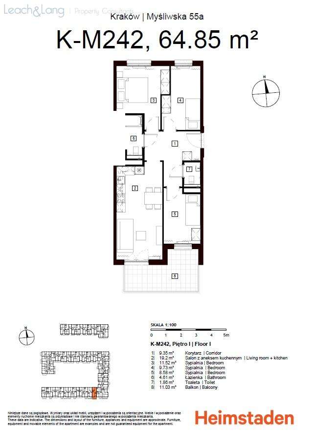 Podgórze/ Płaszów, 4-pok., balkon, BEZ PROWIZJI-10
