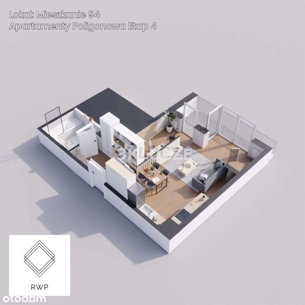 Dwupoziomowy apartament Poligonowa Promocja-0