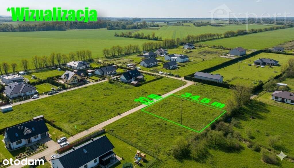 Działka z pozwoleniem na budowę ul.Reymonta-1