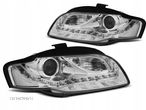 LAMPY REFLEKTORY AUDI A4 B7 04-08 CHROME LED - 1