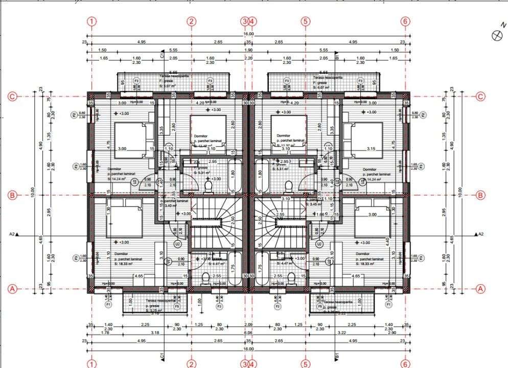 Casa tip Duplex, 5 camere,4 dormitoare 120 mp, parcare, Chinteni - Imagine principală: 5/5