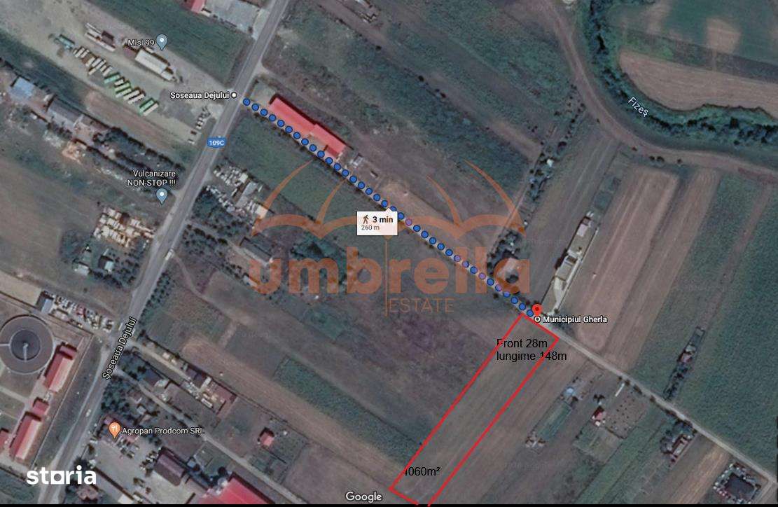 Teren de vanzare in  Gherla, Strada Dejului 4.060 mp - Imagine principală: 5/6
