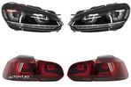 Faruri LED VW Golf 6 VI (2008-2013) Design Golf 7 3D U Design Semnal LED Dinamic c- livrare gratuita - 1