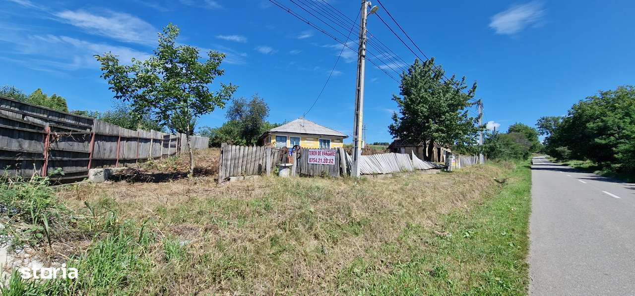 Teren 1.626 mp cu casa batraneasca sat Zapodia- Traian - Imagine principală: 4/4